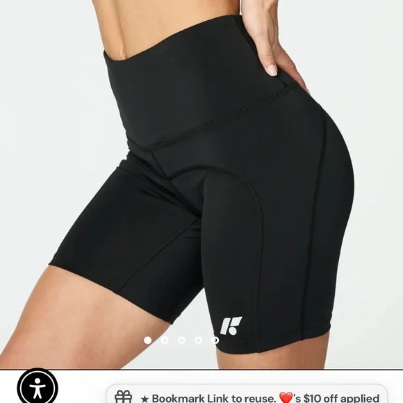 FORME Women's Black Athletic Shorts NWT